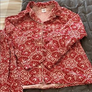 Lands End flannel pajama set